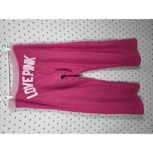 Victorias Secret PINK VINTAGE Boyfriend Diaper Butt Sweatpants Y2k Logo SMALL
